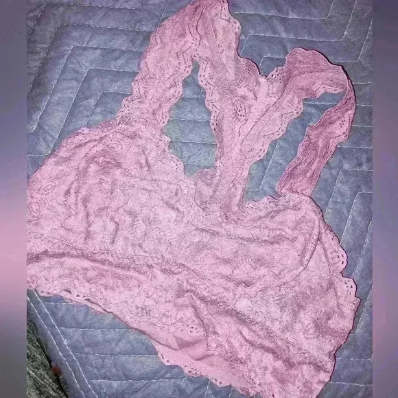 SALE Elegant Pink Lace FELINA Bralette-2 FOR $15 SALE (#528) - Picture 1 of 6